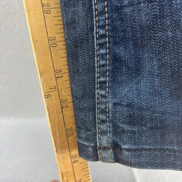 Guess Premium Women's Bootcut Embellished Denim Jeans Size 27 Low Rise - Picture 4 of 16